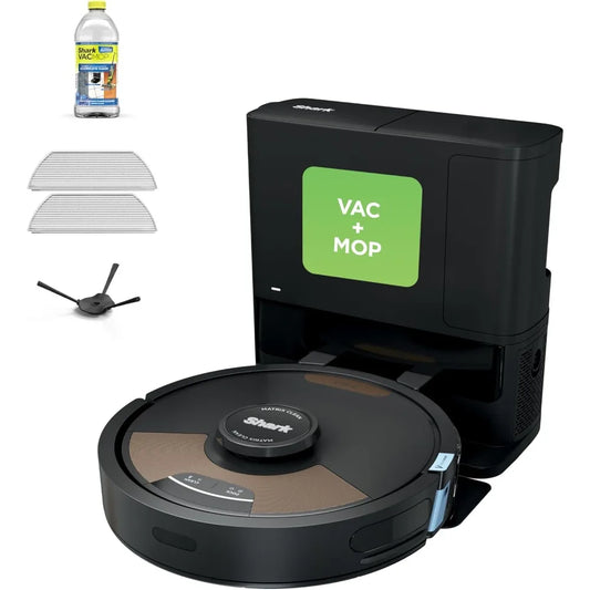 🦈 Shark Matrix Plus 2-in-1 Robot Vacuum & Mop – Sonic Mopping | Matrix Clean | Self-Empty Base | HEPA Filter | Smart Home Mapping