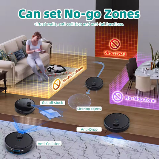 π§Ή TOQEEBOT Smart Cleaning Robot β 4500Pa Suction | Auto Empty | Laser Navigation | WiFi & Alexa Control