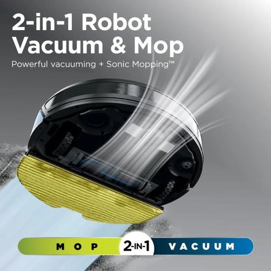 🦈 Shark Matrix Plus 2-in-1 Robot Vacuum & Mop – Sonic Mopping | Matrix Clean | Self-Empty Base | HEPA Filter | Smart Home Mapping