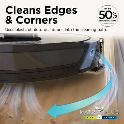 🦈 Shark Matrix Plus 2-in-1 Robot Vacuum & Mop – Sonic Mopping | Matrix Clean | Self-Empty Base | HEPA Filter | Smart Home Mapping