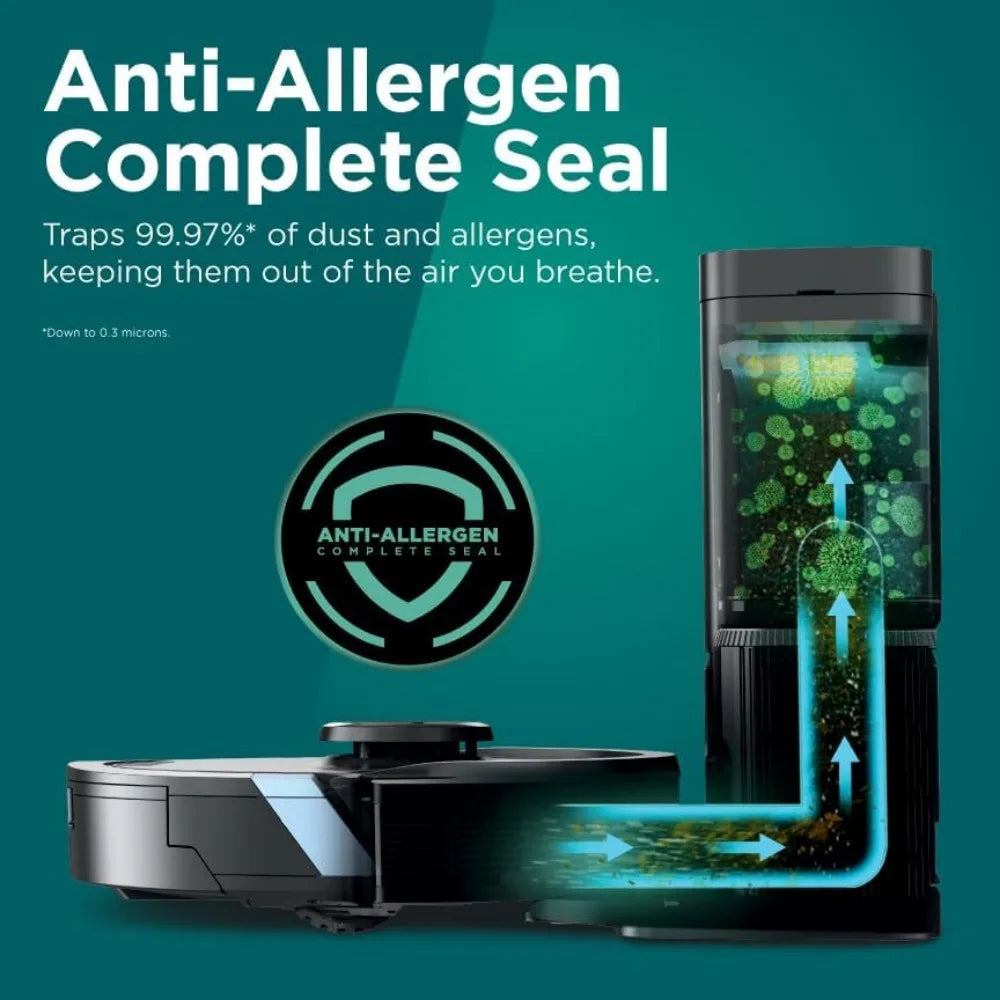 🦈 Shark Matrix Plus 2-in-1 Robot Vacuum & Mop – Sonic Mopping | Matrix Clean | Self-Empty Base | HEPA Filter | Smart Home Mapping