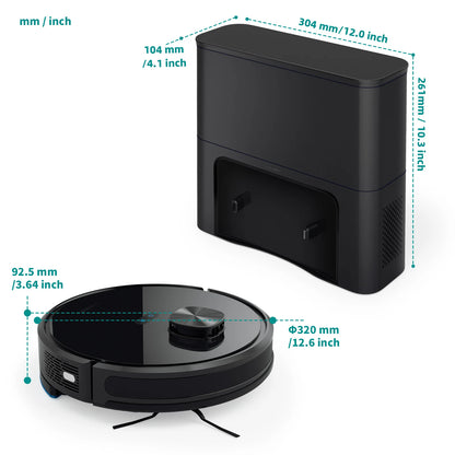 🧹 TOQEEBOT Smart Cleaning Robot – 4500Pa Suction | Auto Empty | Laser Navigation | WiFi & Alexa Control